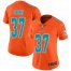 Nike Miami Dolphins #37 Myles Gaskin Orange Womens Stitched NFL Limited Inverted Legend Jersey