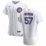 Chicago Cubs #57 James Norwood Mens Nike White Home 2020 Authentic Player Jersey