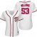 Washington Nationals #53 Austen Williams White Home Womens Stitched MLB Jersey