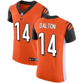 Nike Cincinnati Bengals #14 Andy Dalton Orange Alternate Mens Stitched NFL Vapor Untouchable Elite Jersey