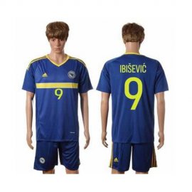 Bosnia Herzegovina #9 Ibisevic Home Soccer Country Jersey