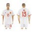 Spain #13 Mata Away Soccer Country Jersey