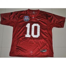 Alabama Crimson Tide 10 AJ McCarron Crimson 2012 BCS Patch College Football Jersey