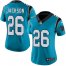 Nike Carolina Panthers #26 Donte Jackson Blue Alternate Womens Stitched NFL Vapor Untouchable Limited Jersey