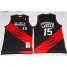 Mitchell And Ness Toronto Raptors #15 Vince Carter Black Red Throwback Stitched NBA Jersey