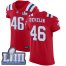Nike New England Patriots #46 James Develin Red Alternate Super Bowl LIII Bound Mens Stitched NFL Vapor Untouchable Elite Jersey