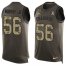 Nike Los Angeles Chargers #56 Kenneth Murray Jr Green Mens Stitched NFL Limited Salute To Service Tank Top Jersey