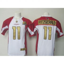 Nike Arizona Cardinals #11 Larry Fitzgerald White Super Bowl 50 Collection Mens Stitched NFL Elite Jersey
