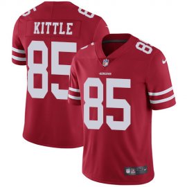 Nike San Francisco 49ers #85 George Kittle Red Team Color Youth Stitched NFL Vapor Untouchable Limited Jersey