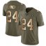 Nike Las Vegas Raiders #24 Marshawn Lynch Olive/Gold Mens Stitched NFL Limited 2017 Salute To Service Jersey