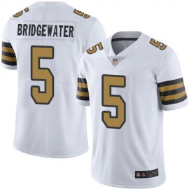 Nike New Orleans Saints #5 Teddy Bridgewater White Mens Stitched NFL Limited Rush Jersey