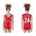Womens Arsenal #24 Bellerin Home Soccer Club Jersey