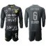 Dortmund #6 Delaney Away Long Sleeves Soccer Club Jersey