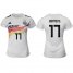 Womens Germany #17 Boateng White Home Soccer Country Jersey