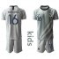 France #16 Mandanda Grey Goalkeeper Kid Soccer Country Jersey