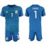 Mexico #1 Corona Blue Goalkeeper Soccer Country Jersey