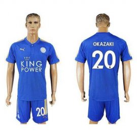 Leicester City #20 Okazaki Home Soccer Club Jersey