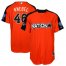 Milwaukee Brewers #46 Corey Knebel Orange 2017 All-Star National League Stitched Youth MLB Jersey