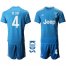 Juventus #4 De Ligt Third Kid Soccer Club Jersey