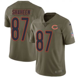 Nike Chicago Bears #87 Adam Shaheen Olive Youth Stitched NFL Limited 2017 Salute to Service Jersey