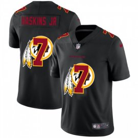 Washington Football Team #7 Dwayne Haskins Jr Mens Nike Team Logo Dual Overlap Limited NFL Jersey Black