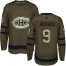 Adidas Montreal Canadiens #9 Maurice Richard Green Salute to Service Stitched NHL Jersey