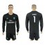 Real Madrid #1 Navas Away Long Sleeves Soccer Club Jersey