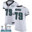 Nike Philadelphia Eagles #79 Brandon Brooks White Super Bowl LII Mens Stitched NFL Vapor Untouchable Elite Jersey