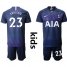 Tottenham Hotspur #23 Eriksen Away Kid Soccer Club Jersey