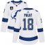 Adidas Tampa Bay Lightning #18 Ondrej Palat White 2022 Stanley Cup Final Patch Womens Road Authentic NHL Stanley Cup Final Patch Jersey Womens