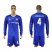 Chelsea #4 Fabregas Home Long Sleeves Soccer Club Jersey