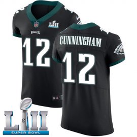 Nike Philadelphia Eagles #12 Randall Cunningham Black Alternate Super Bowl LII Mens Stitched NFL Vapor Untouchable Elite Jersey
