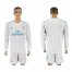 Real Madrid Blank White Home Long Sleeves Soccer Club Jersey
