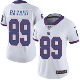 Nike New York Giants #89 Mark Bavaro White Womens Stitched NFL Limited Rush Jersey