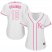 Kansas City Royals #16 Paulo Orlando White/Pink Fashion Womens Stitched MLB Jersey