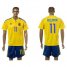 Ukraine #11 Seleznyov Home Soccer Country Jersey