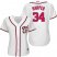 Washington Nationals #34 Bryce Harper White Womens Fashion Stitched MLB Jersey