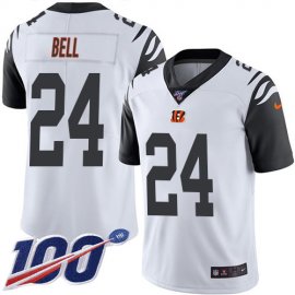 Nike Cincinnati Bengals #24 Vonn Bell White Mens Stitched NFL Limited Rush 100th Season Jersey