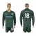 Manchester City #18 Delph Sec Away Long Sleeves Soccer Club Jersey