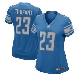 Nike Detroit Lions #23 Desmond Trufant Light Blue Team Color Womens Stitched NFL Elite Jersey