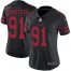 Nike San Francisco 49ers #91 Arik Armstead Black Alternate Womens Stitched NFL Vapor Untouchable Limited Jersey