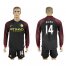 Manchester City #14 Bony Away Long Sleeves Soccer Club Jersey