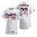 Los Angeles Dodgers #22 Clayton Kershaw Mens Nike White Fluttering USA Flag Limited Edition Authentic MLB Jersey