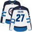 Adidas Winnipeg Jets #27 Nikolaj Ehlers White Road Authentic Womens Stitched NHL Jersey