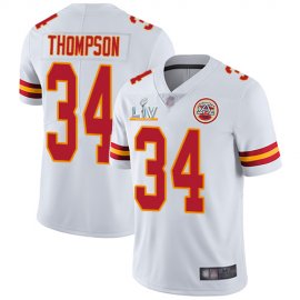 Nike Kansas City Chiefs #34 Darwin Thompson White Youth Super Bowl LV Bound Stitched NFL Vapor Untouchable Limited Jersey