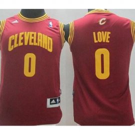 Youth Cleveland Cavaliers 0 Kevin Love Red Stitched Revolution 30 Swingman NBA Jersey