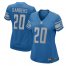 Nike Detroit Lions #20 Barry Sanders Light Blue Team Color Womens Stitched NFL Elite Jersey