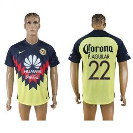 America #22 P.Aguilar Home Soccer Club Jersey