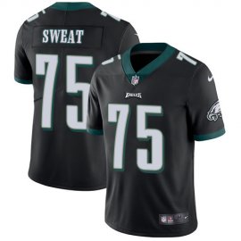 Nike Philadelphia Eagles #75 Josh Sweat Black Alternate Mens Stitched NFL Vapor Untouchable Limited Jersey
