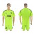 Juventus Blank Shiny Green Goalkeeper Soccer Club Jersey